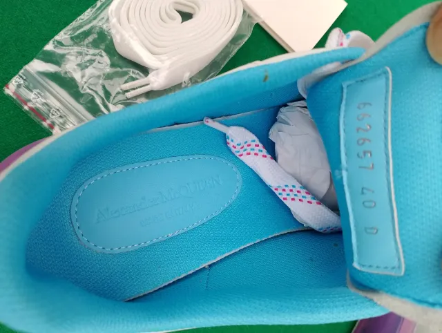 Sneakers Alexander McQueen bianche viola 40