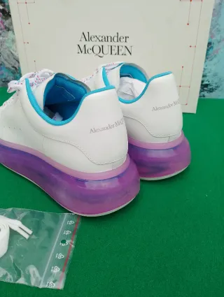 Sneakers Alexander McQueen bianche viola 40