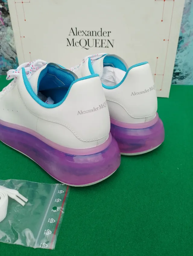 Sneakers Alexander McQueen bianche viola 40