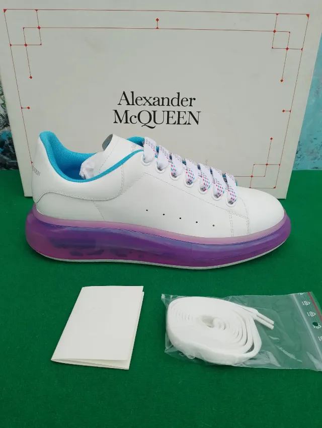Sneakers Alexander McQueen bianche viola 40