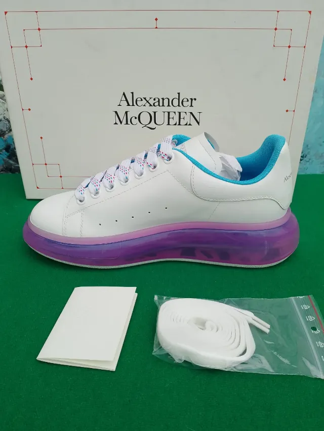 Sneakers Alexander McQueen bianche viola 40