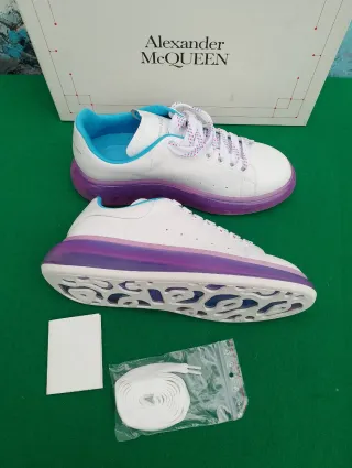 Sneakers Alexander McQueen bianche viola 40