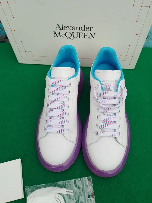Sneakers Alexander McQueen bianche viola 40