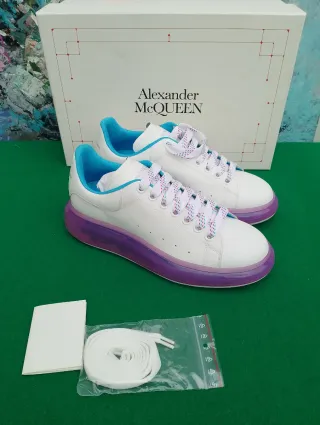 Sneakers Alexander McQueen bianche viola 40