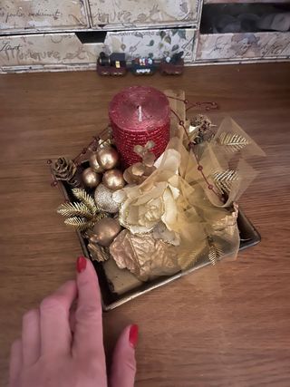 Centrotavola Natale con candela