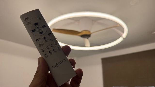 Lámpara ventilador diseño moderno