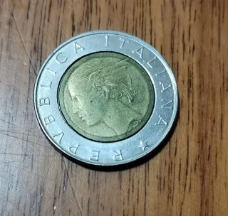 Moneta 500 Lire Luca Pacioli 1994