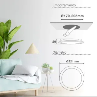 10 Focos LED Empotrables 6500K