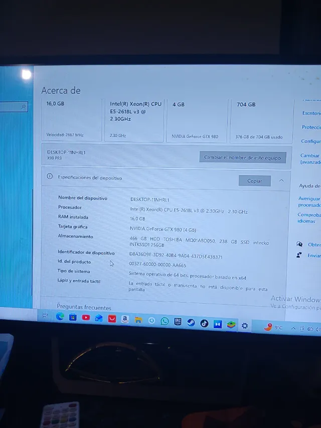 PC Gaming RL Xeon E5 2618L GTX 980 4GB