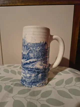 6 Boccali Birra Porcellana Anni '50 Castelli