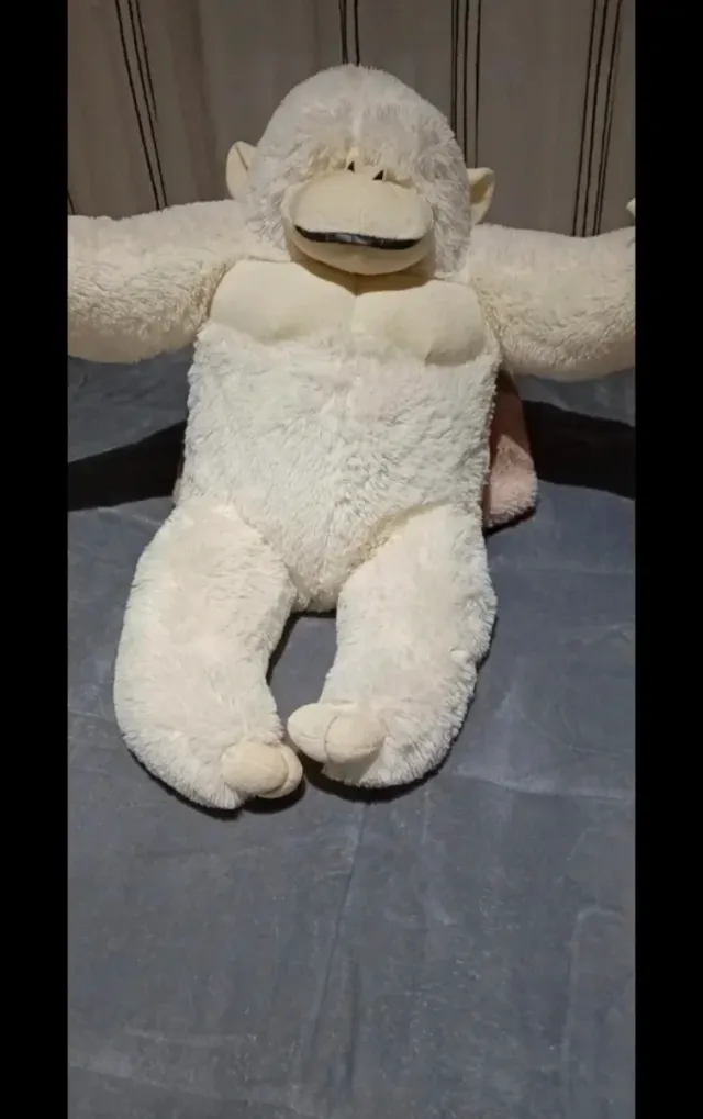 Peluche Gorilla Crema Grande