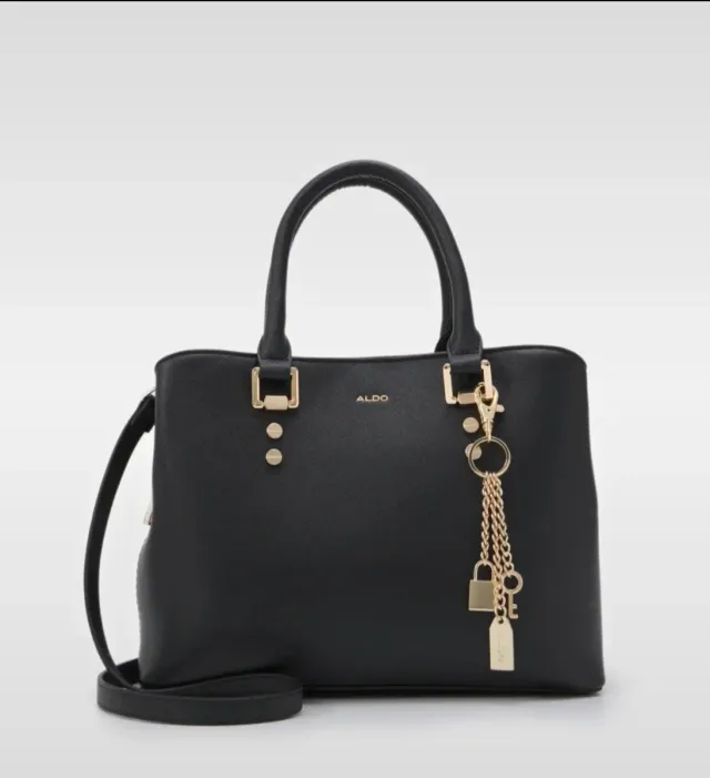 Bolso ALDO Negro con detalles dorados