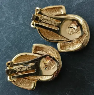 Pendientes Clip Henkel Grossé Chapados en oro
