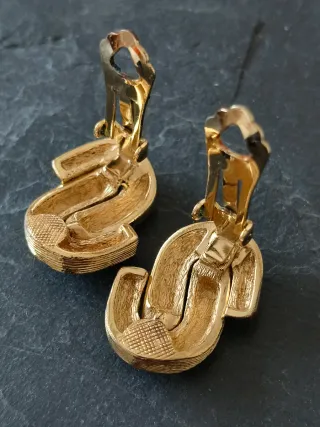 Pendientes Clip Henkel Grossé Chapados en oro