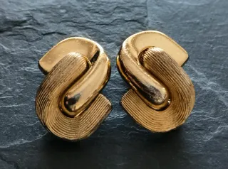 Pendientes Clip Henkel Grossé Chapados en oro