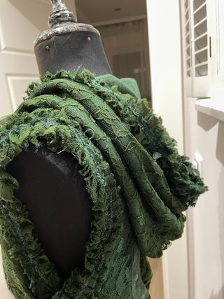 Chaleco verde encaje S