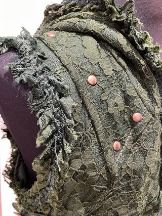 Chaleco verde encaje S