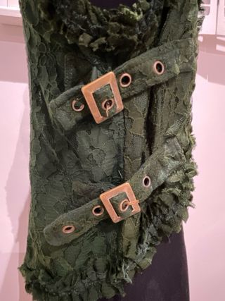 Chaleco verde encaje S