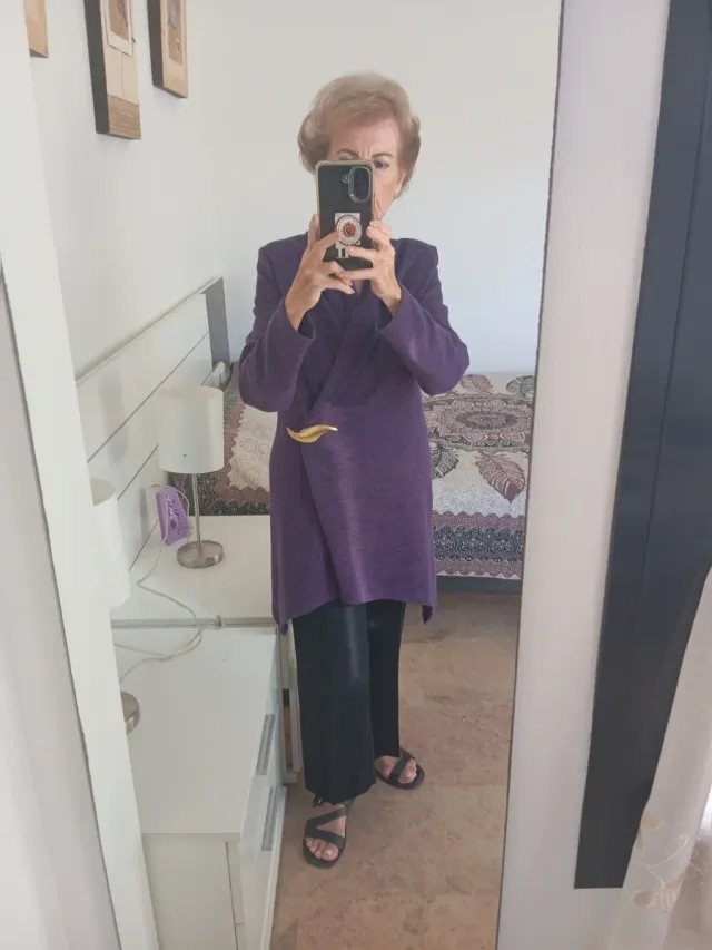 Chaqueta Punto 3/4 Asimétrica