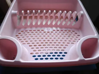 Escurridor platos rosa, plástico