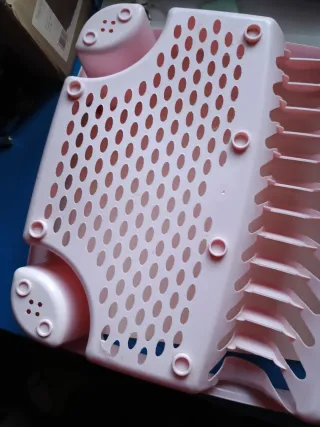 Escurridor platos rosa, plástico