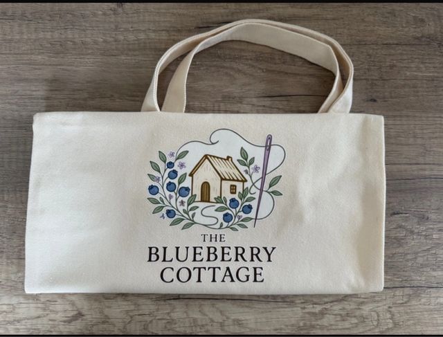 Borsa in stoffa The Blueberry Cottage