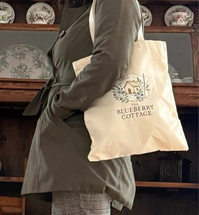 Borsa in stoffa The Blueberry Cottage