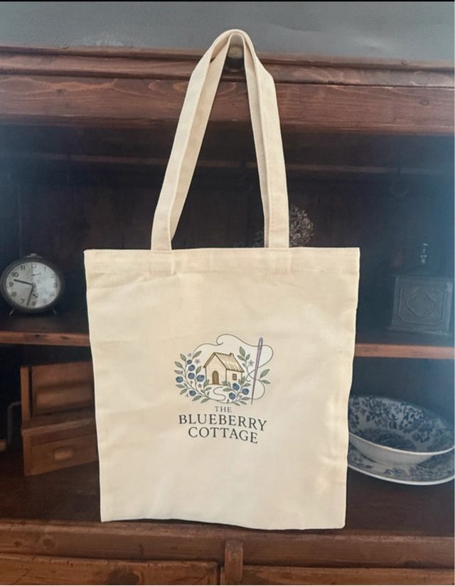 Borsa in stoffa The Blueberry Cottage