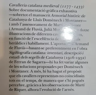 La caballería catalana medieval  1177-1433