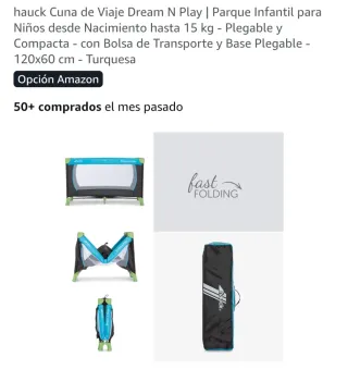 Cuna de viaje Hauck 120x60 cm