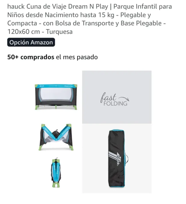 Cuna de viaje Hauck 120x60 cm