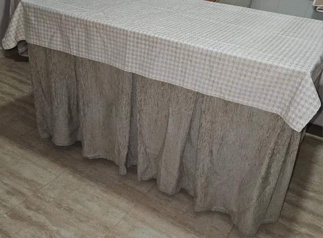 Enaguas y tapete decorativo