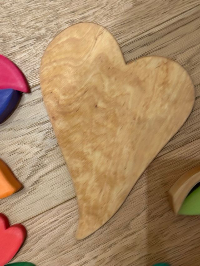 Set Grimm's Cuori in legno colorati
