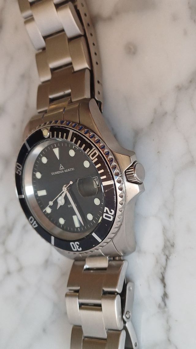 Reloj Automático Dugena-matic Plata Negro