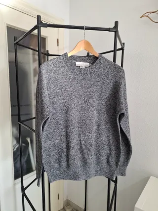 Jersey hombre gris jaspeado