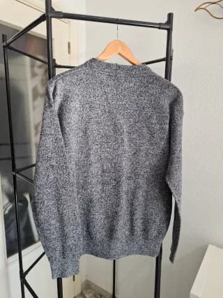 Jersey hombre gris jaspeado