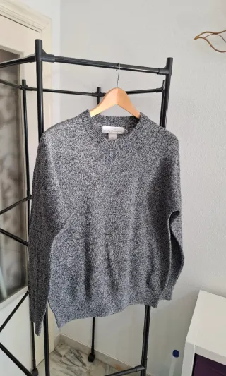 Jersey hombre gris jaspeado