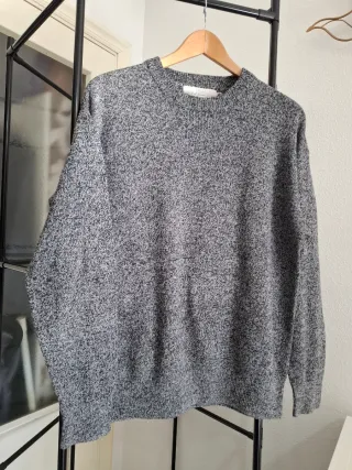 Jersey hombre gris jaspeado