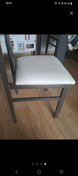 Mesa salón extensible 1.80m a 2.40m regalo 4 silla