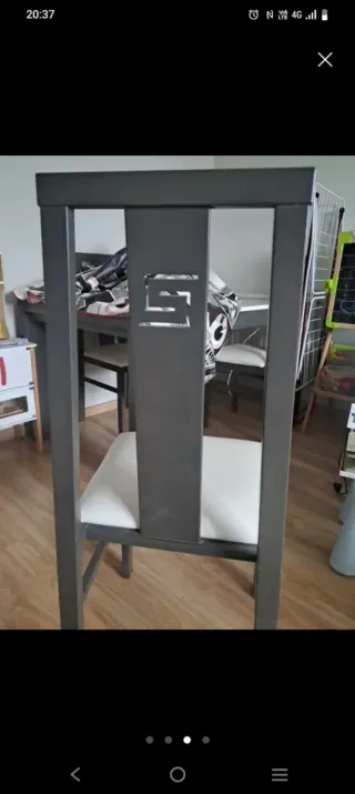 Mesa salón extensible 1.80m a 2.40m regalo 4 silla