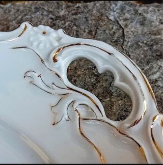 Piatto antico PS Sorau Porzellan Germania '900