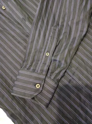 Camisa Zara Man Rayas Azul Talla M