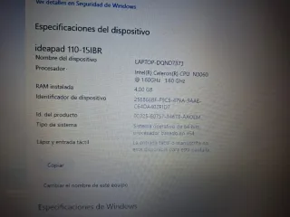 Ordenador portátil Lenovo Negro