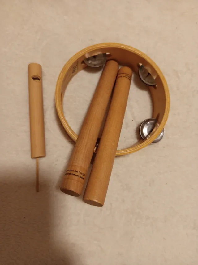 Set instrumentos musicales madera
