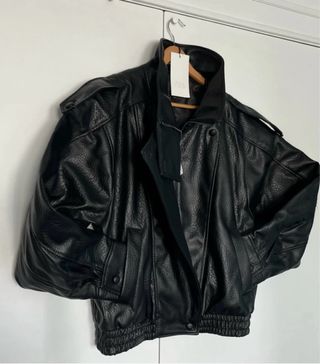 Cazadora viral clon YSL Zara efecto piel Talla S