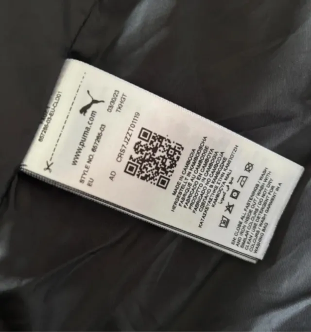 Piumino Puma Parma Calcio taglia xl