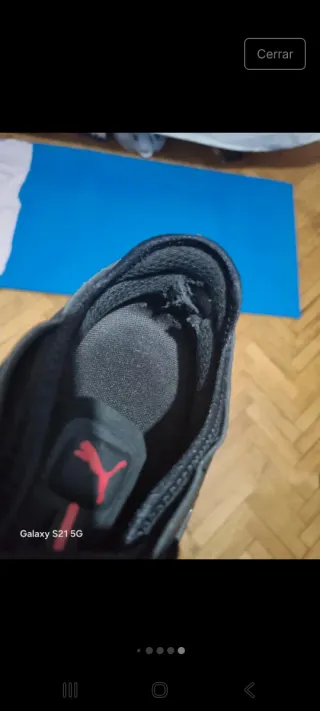 Zapatillas Puma Ferrari Hombre Negras Rojas