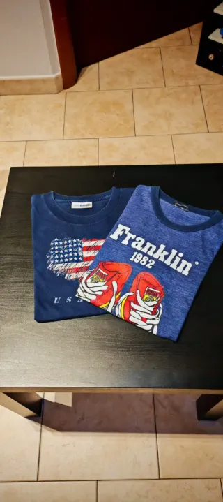 2 magliette bambino USA e Franklin
