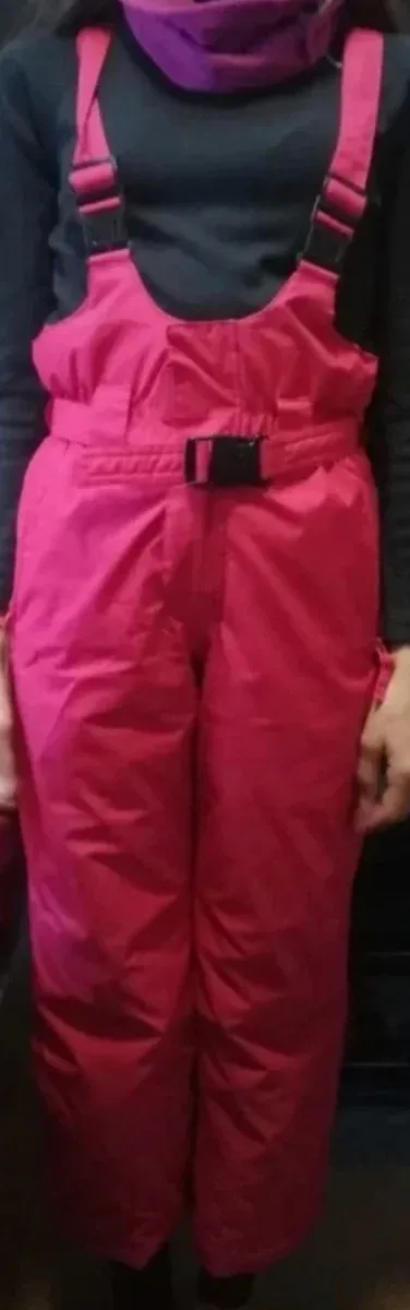 Salopette da montagna rosa bambina