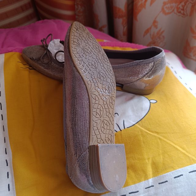 Manoletinas piel Talla 37